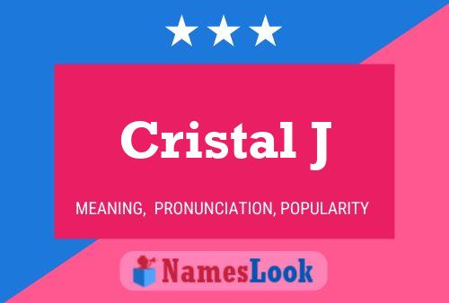 ملصق اسم Cristal J