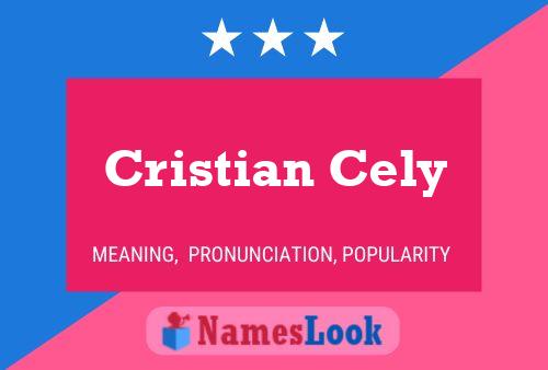 ملصق اسم Cristian Cely