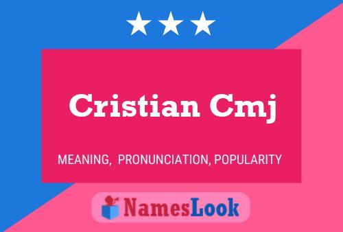 ملصق اسم Cristian Cmj