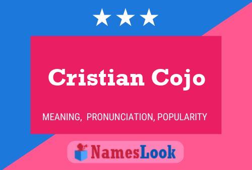 ملصق اسم Cristian Cojo