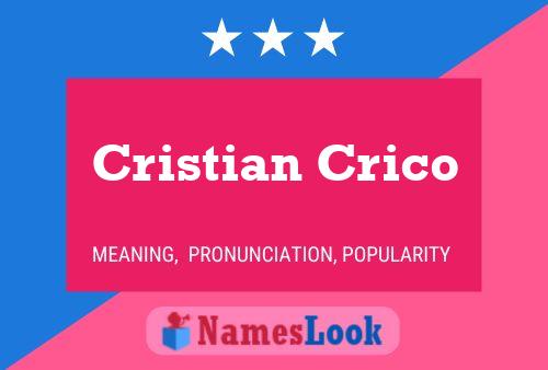 ملصق اسم Cristian Crico