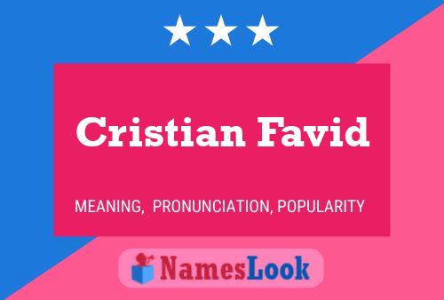 ملصق اسم Cristian Favid