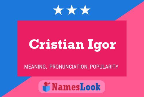 ملصق اسم Cristian Igor