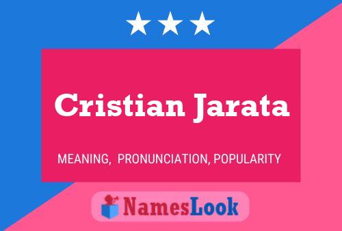 ملصق اسم Cristian Jarata