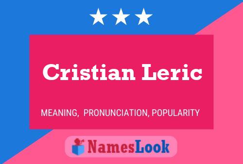 ملصق اسم Cristian Leric