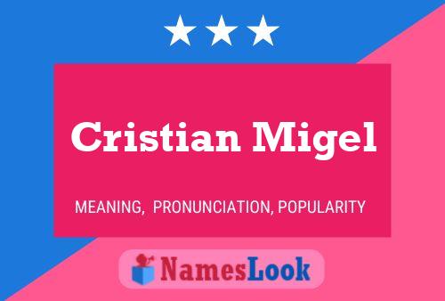 ملصق اسم Cristian Migel