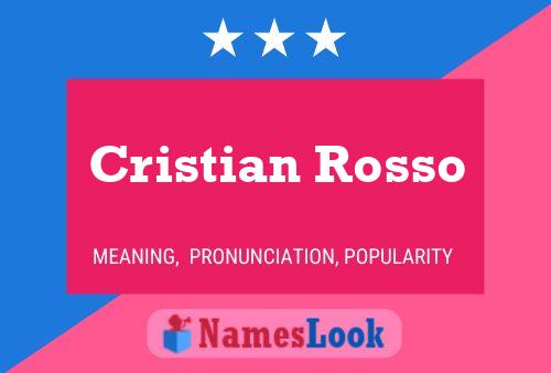 ملصق اسم Cristian Rosso