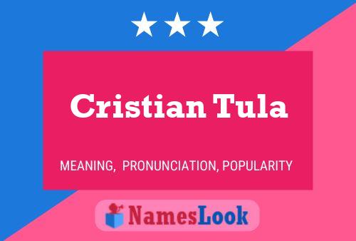 ملصق اسم Cristian Tula