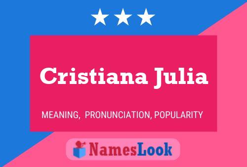 ملصق اسم Cristiana Julia