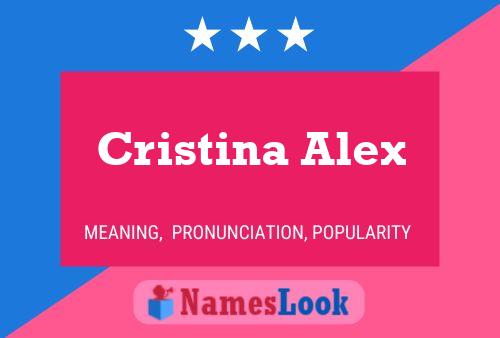 ملصق اسم Cristina Alex