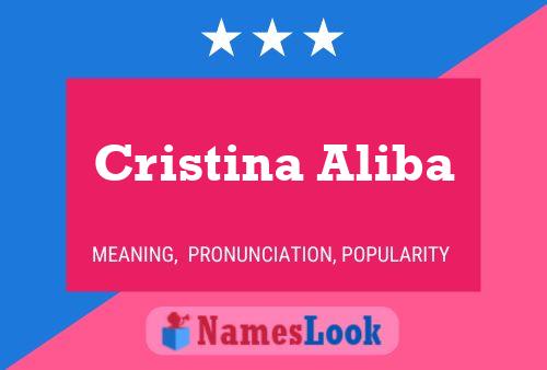 ملصق اسم Cristina Aliba