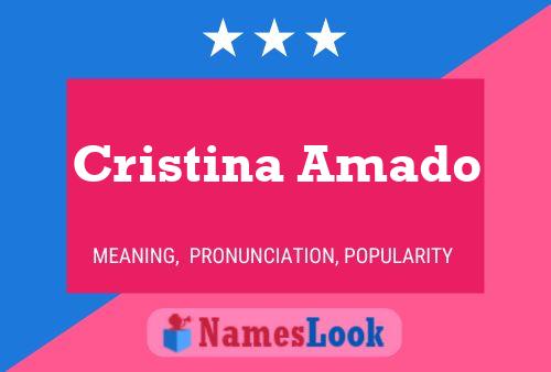 ملصق اسم Cristina Amado