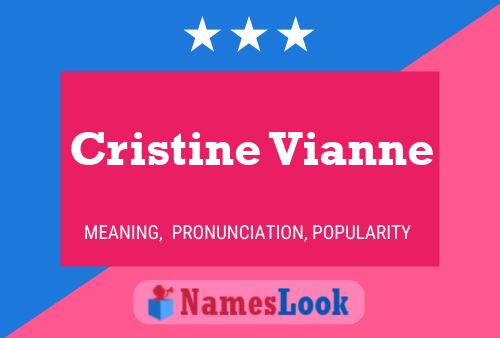 ملصق اسم Cristine Vianne