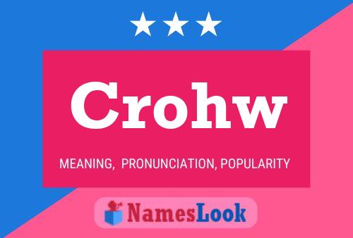 ملصق اسم Crohw