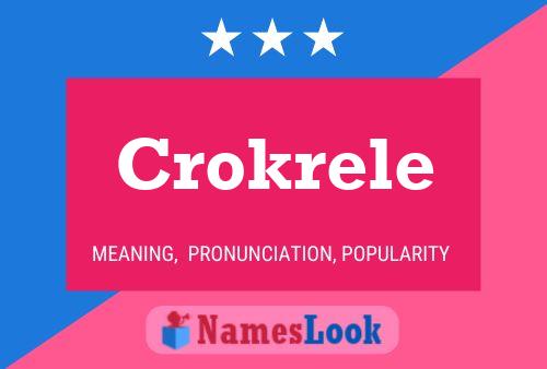 ملصق اسم Crokrele