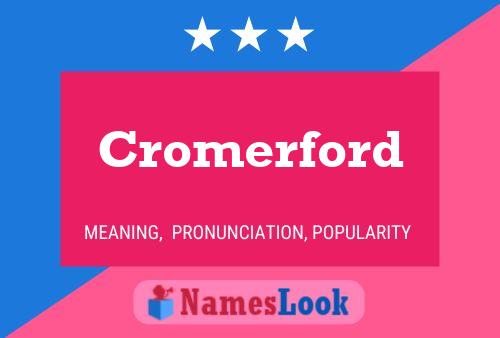 ملصق اسم Cromerford