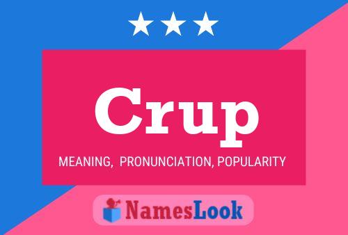 ملصق اسم Crup