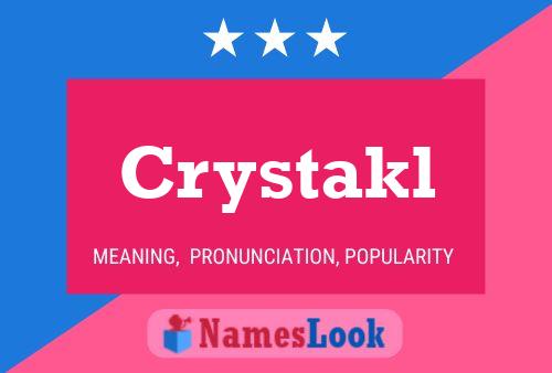 ملصق اسم Crystakl