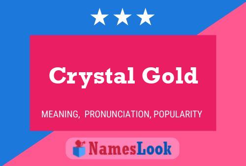 ملصق اسم Crystal Gold