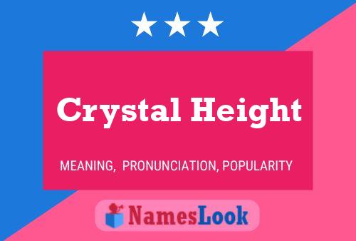 ملصق اسم Crystal Height