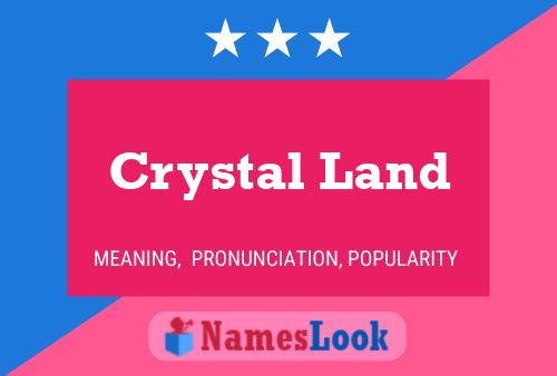 ملصق اسم Crystal Land