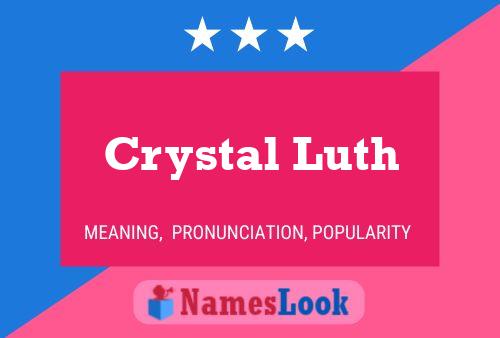 ملصق اسم Crystal Luth