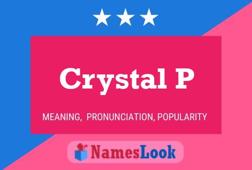 ملصق اسم Crystal P