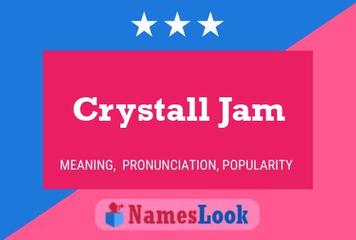 ملصق اسم Crystall Jam