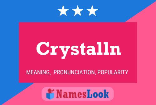 ملصق اسم Crystalln