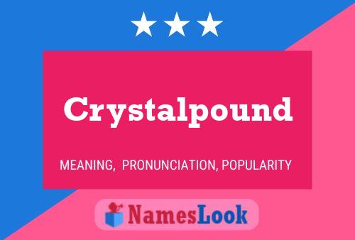 ملصق اسم Crystalpound