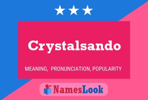 ملصق اسم Crystalsando