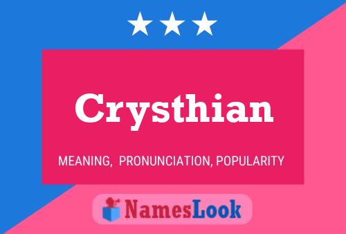 ملصق اسم Crysthian