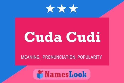 ملصق اسم Cuda Cudi