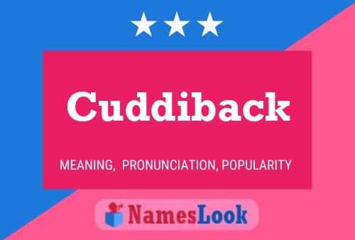 ملصق اسم Cuddiback