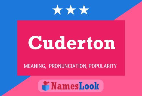 ملصق اسم Cuderton