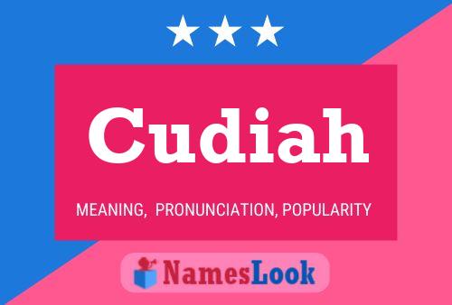 ملصق اسم Cudiah