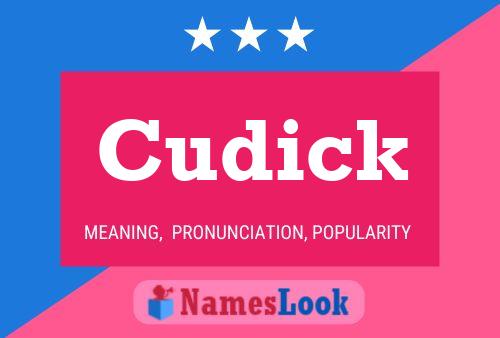 ملصق اسم Cudick