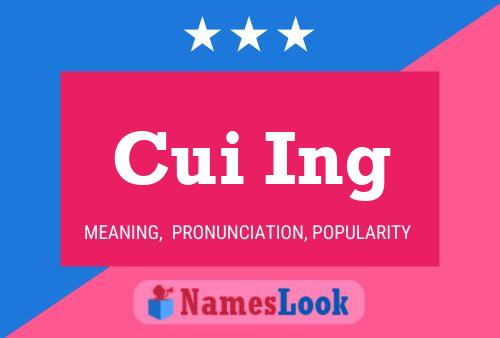 ملصق اسم Cui Ing