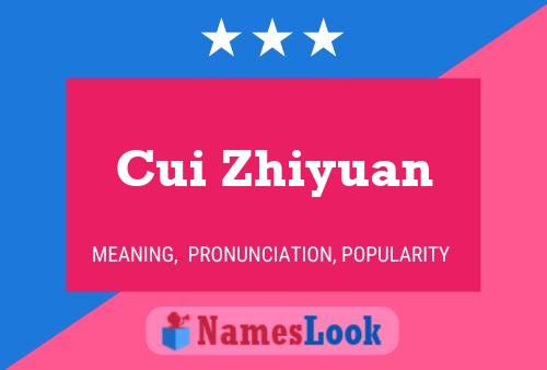 ملصق اسم Cui Zhiyuan