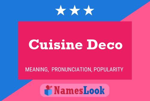 ملصق اسم Cuisine Deco