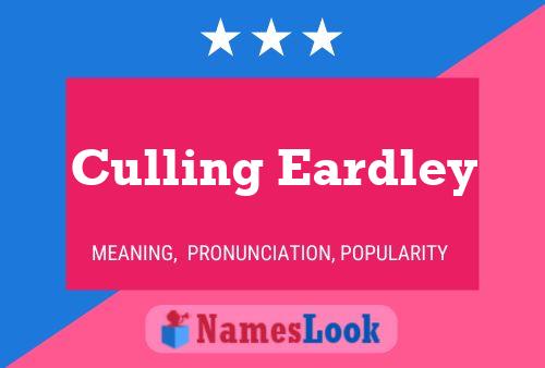 ملصق اسم Culling Eardley