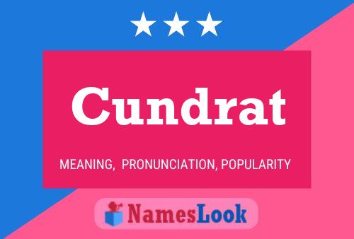 ملصق اسم Cundrat