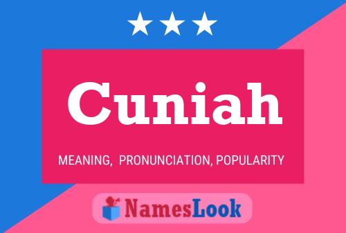 ملصق اسم Cuniah