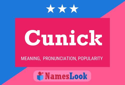 ملصق اسم Cunick