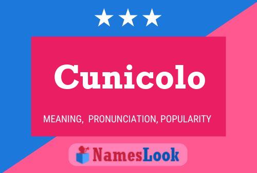 ملصق اسم Cunicolo