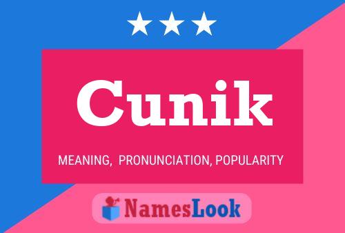 ملصق اسم Cunik