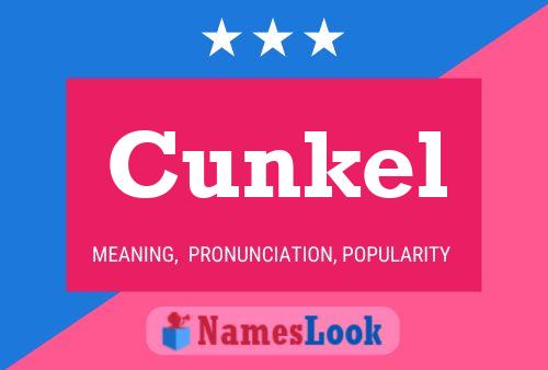 ملصق اسم Cunkel