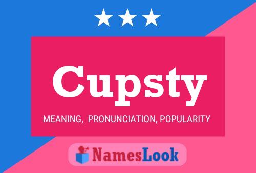 ملصق اسم Cupsty