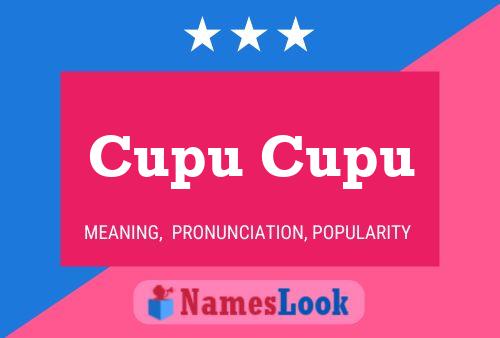 ملصق اسم Cupu Cupu