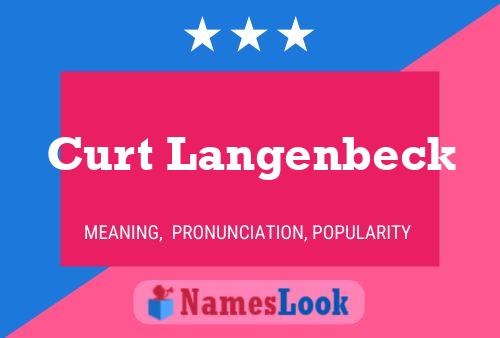 ملصق اسم Curt Langenbeck